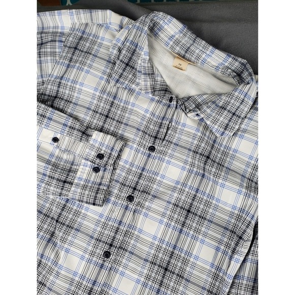 Other - Duluth Trading Mens Long Sleeve Vented Button Up Shirt Blue Plaid 3x Fishing